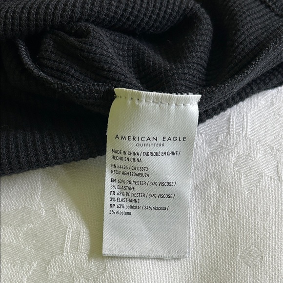 Women’s American Eagle Outfitters Black Long Sleeve Top with Buttons Size M - Picture 8 of 8